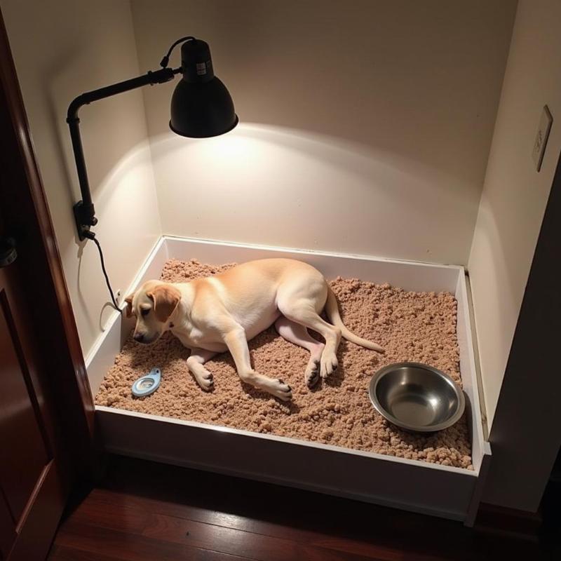 Setting up a comfortable and safe whelping box for your dog