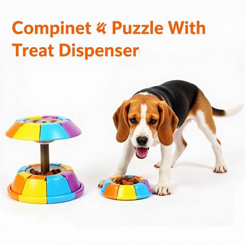 Interactive Dog Toy Puzzle and Treat Dispenser