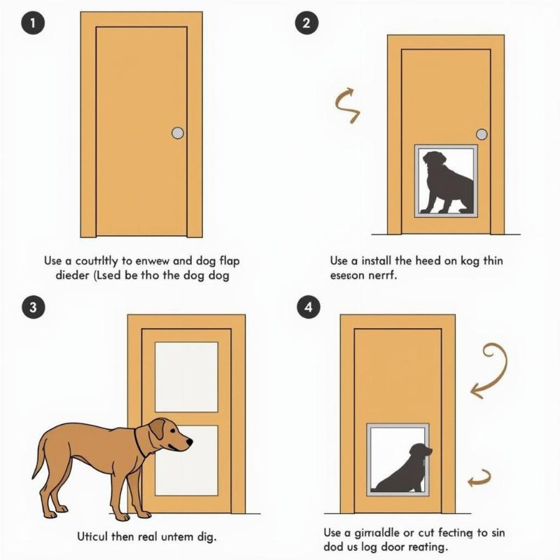 Installing a Dog Door in a Wooden Door