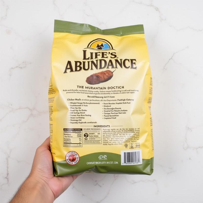 Life's Abundance Dog Food Ingredients List