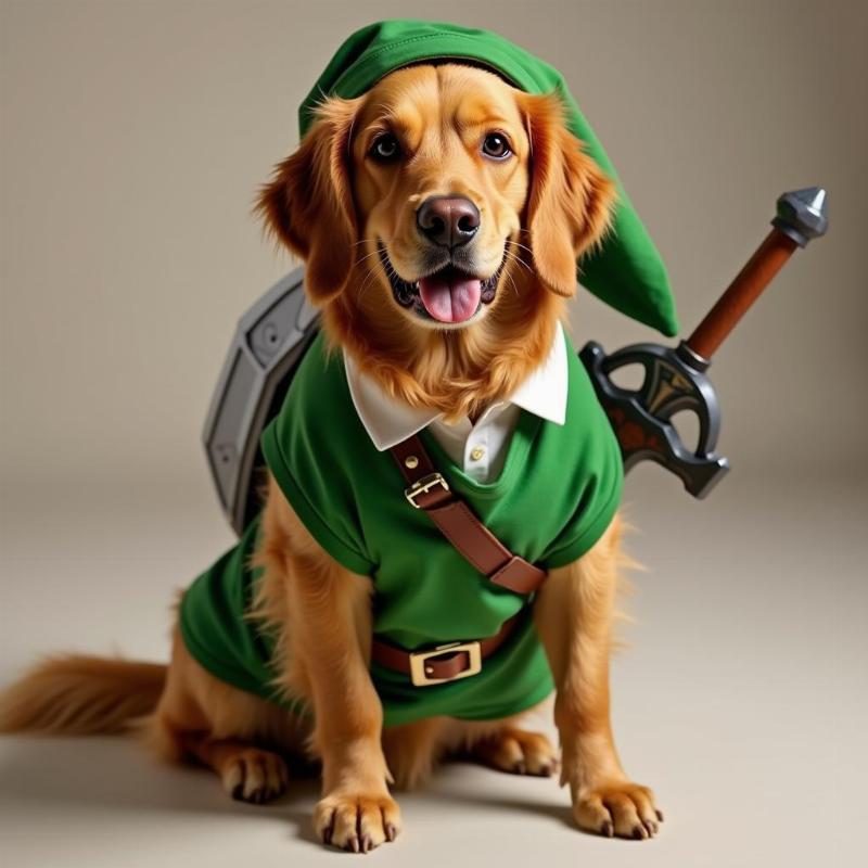 Dog Dressed as Link