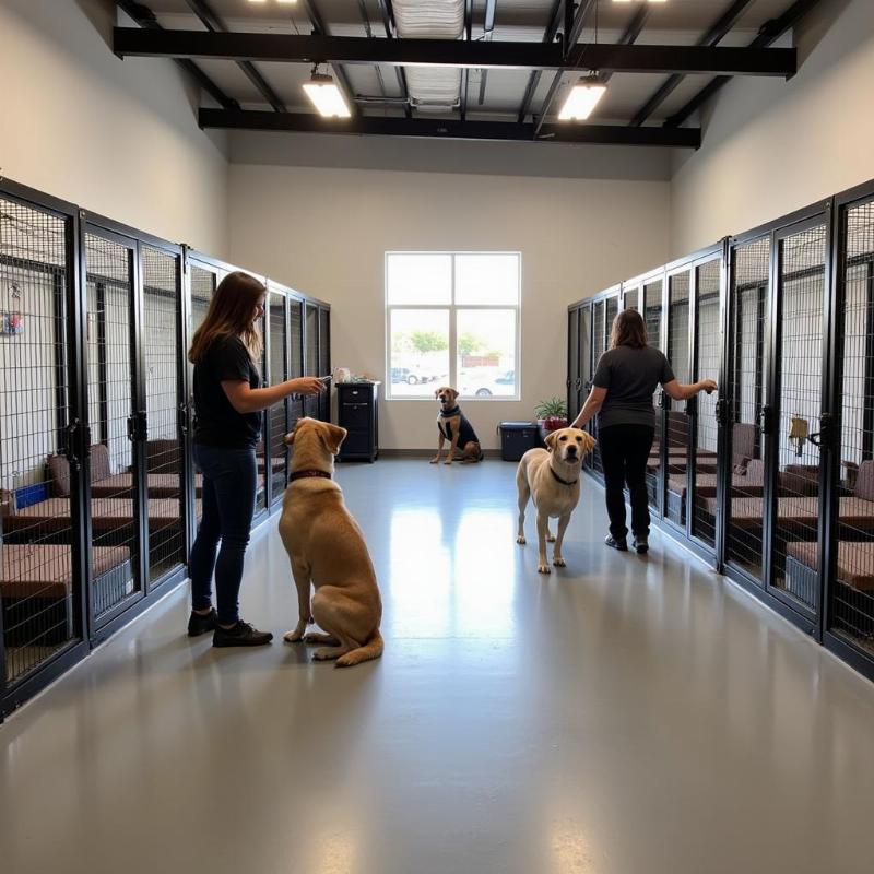 Clean and spacious dog boarding facility in Phoenix