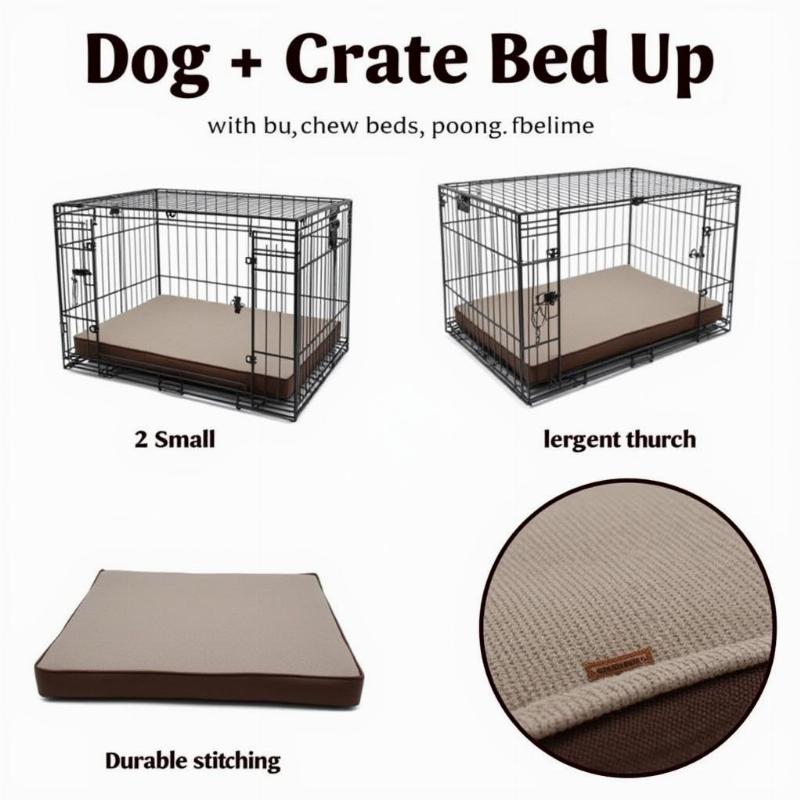 Choosing the right bed for a dog crate