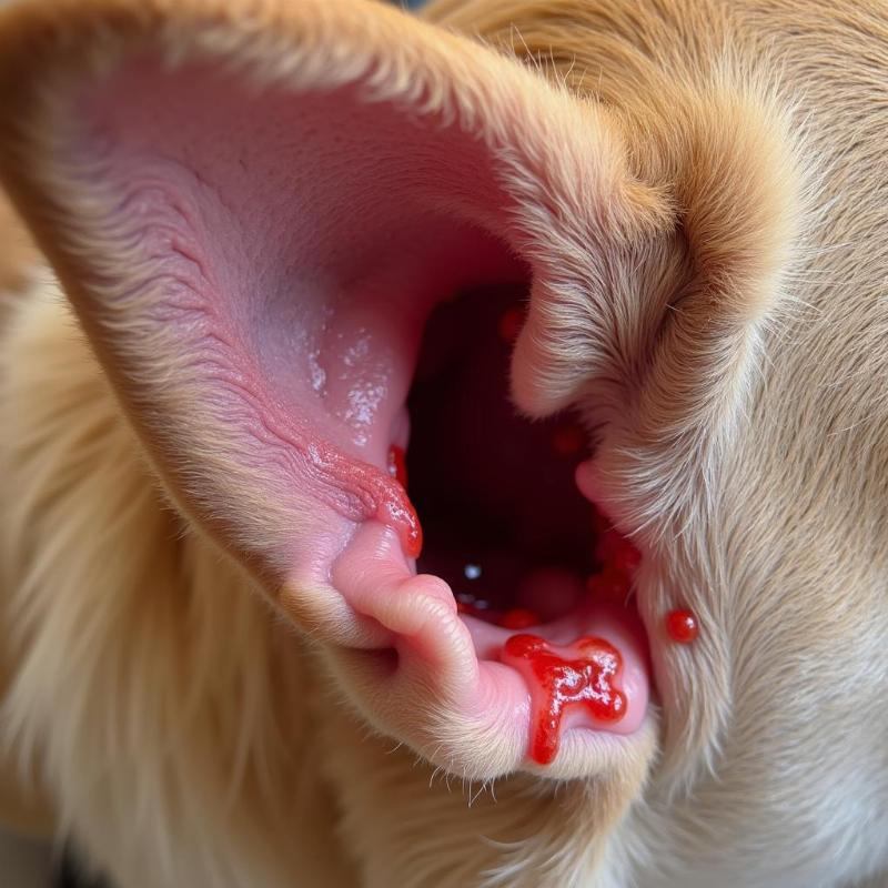 Bleeding Inside Dog's Ear