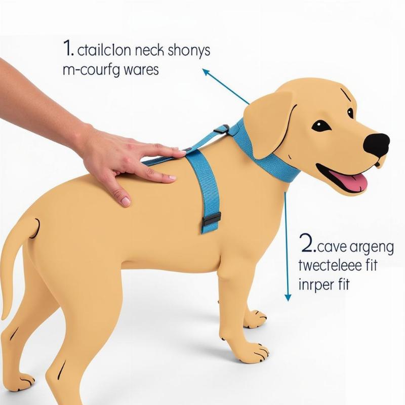 Measuring a dog's neck for a collar