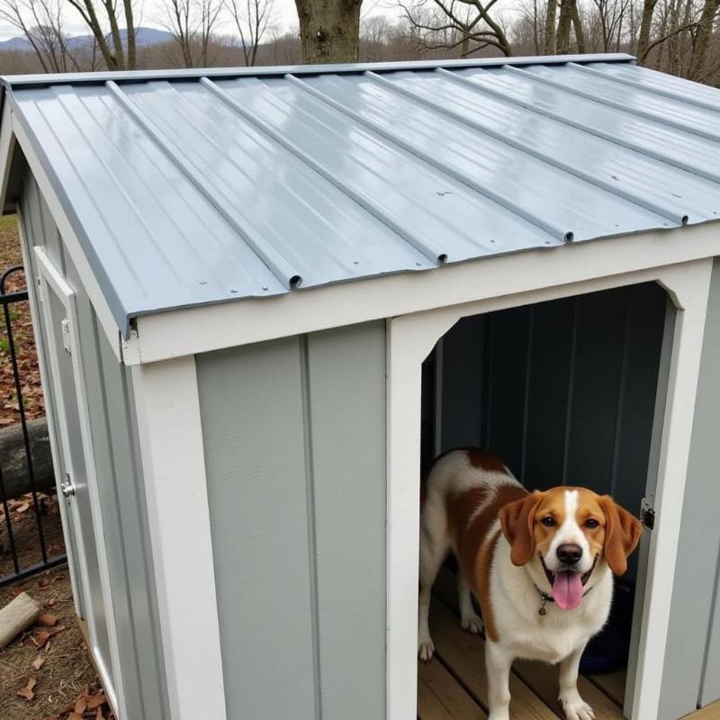 Metal Dog Kennel Roof Kit