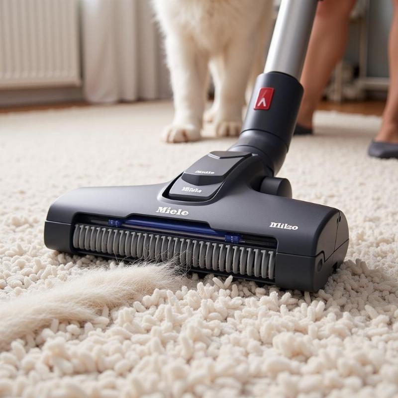 Miele C3 Cat and Dog vacuuming pet hair