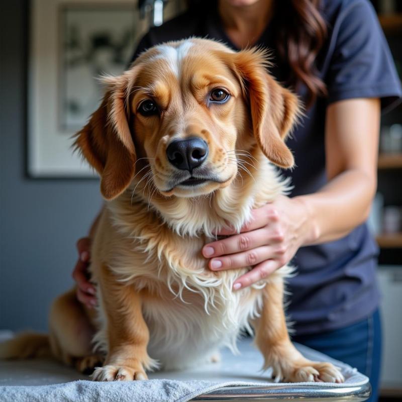 Mobile Dog Grooming Session in South Austin