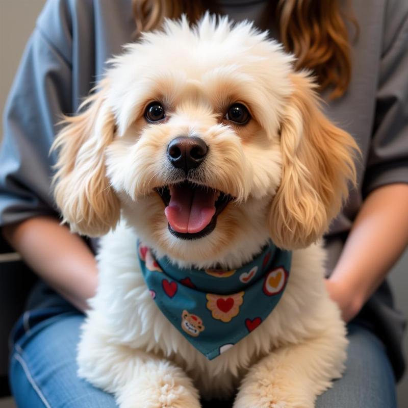 Happy Dog After Mobile Grooming Session in St. Charles