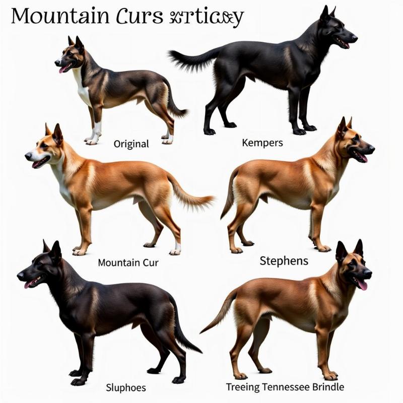 Mountain Cur Breed Variations