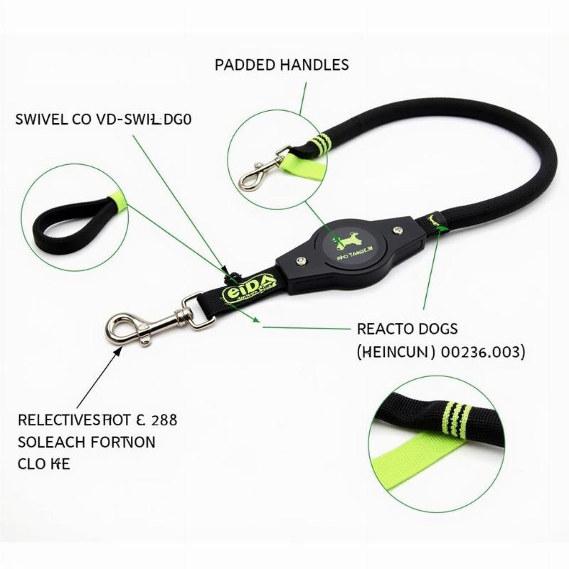 Key features of a no tangle 2 dog leash