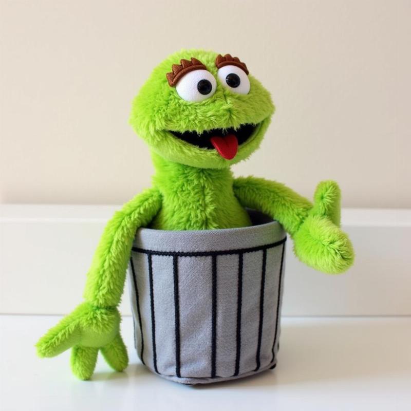 Oscar the Grouch Plush Dog Toy for Small Dogs