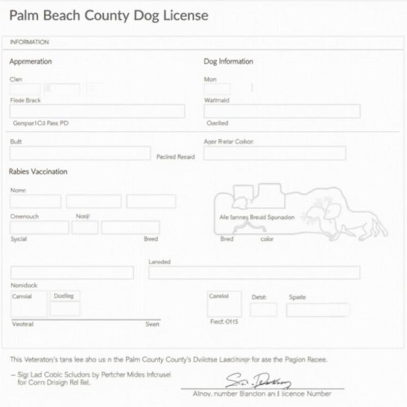 Applying for a Palm Beach County Dog License