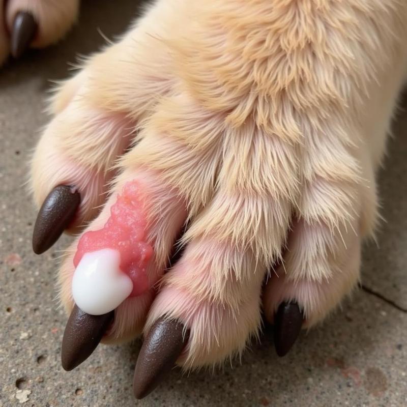 Plumeria Sap on Dog Skin