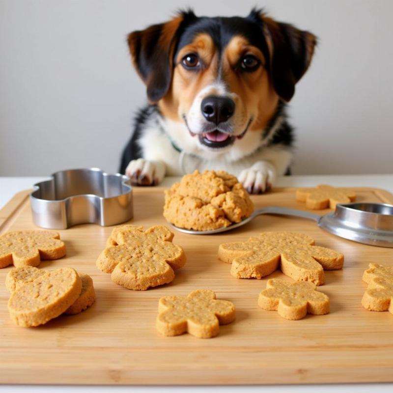 Pumpkin Peanut Butter Oatmeal Dog Treats