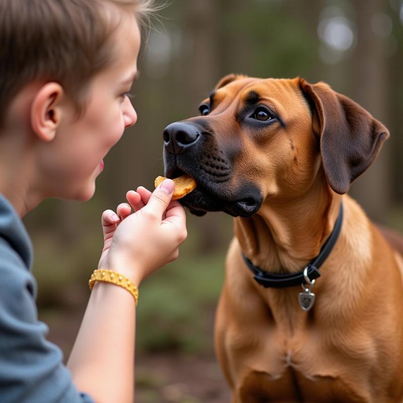 Rhodesian Ridgeback positive reinforcement training