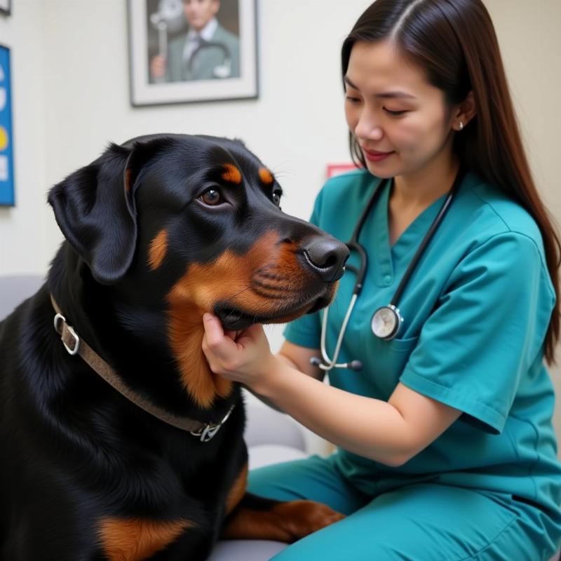 Rottweiler Grooming and Health Checkup