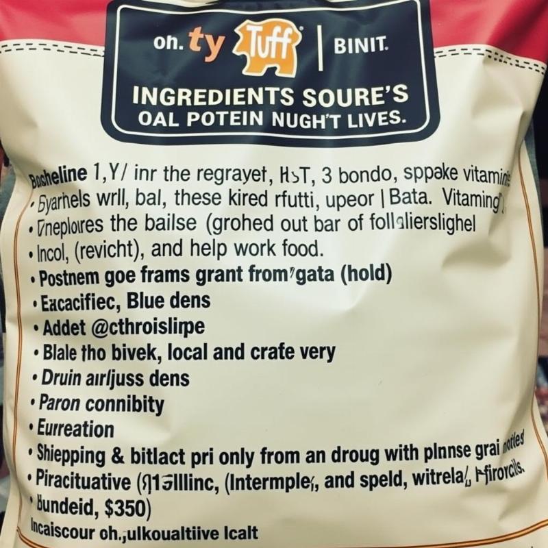 Ruff and Tuff Dog Food Ingredients