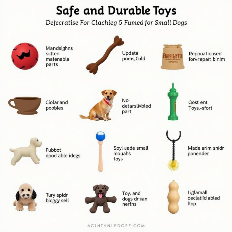 Safe and durable toys for small dogs