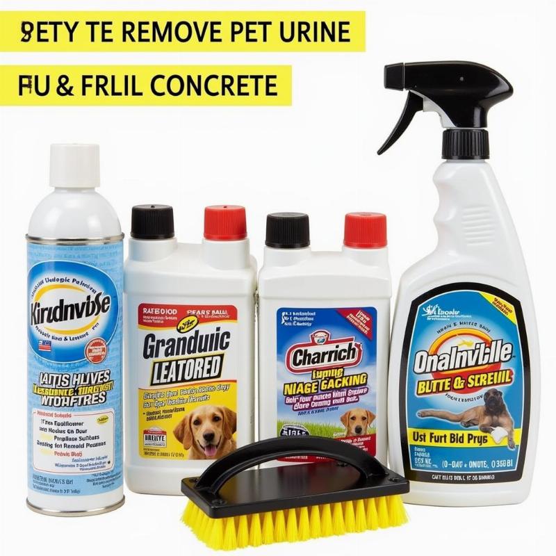 Commercial products to remove dog urine smell