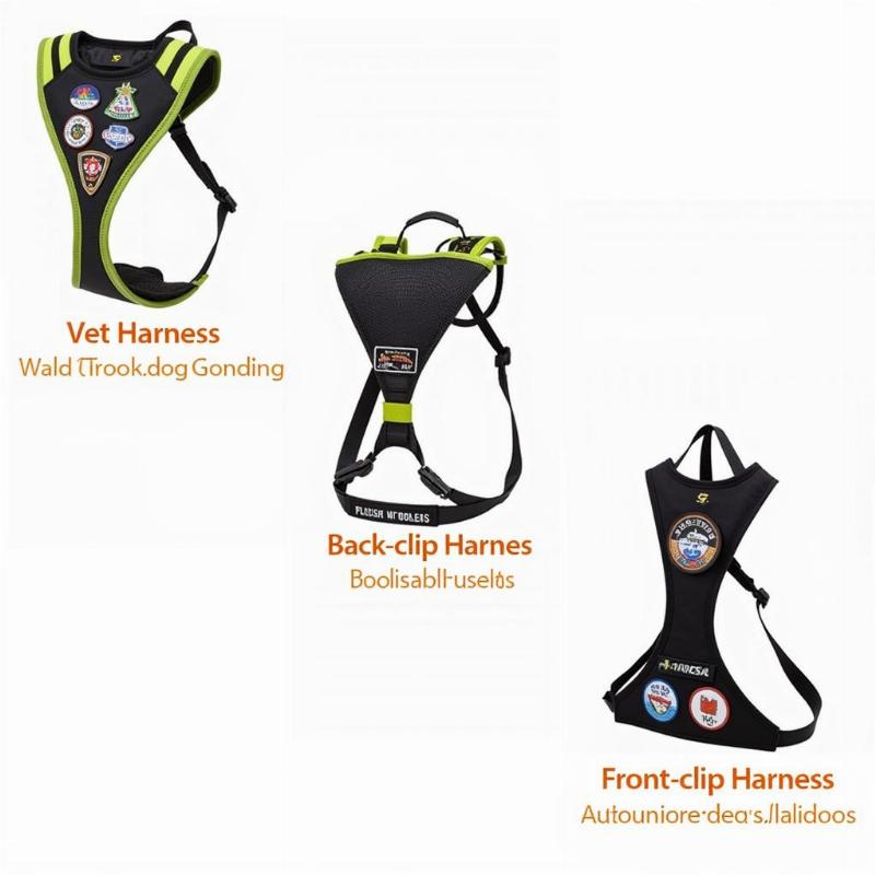 Various Service Dog Harness Types