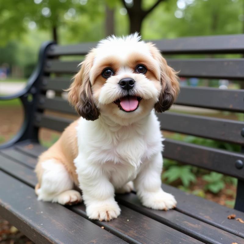 Shih Tzu with a Teddy Bear Cut