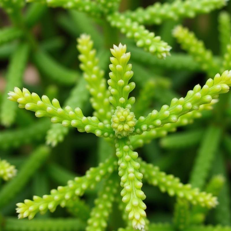 String of Pearls Plant Close-up