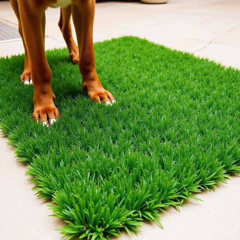 Clean Paws on Synthetic Grass