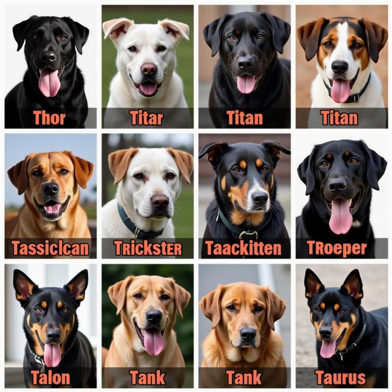 Ten badass male dog names starting with T