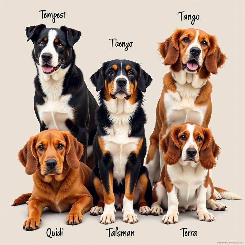 Unique Dog Names Starting With T