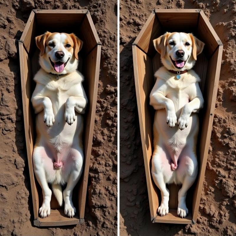 Dog Decomposition Time in a Coffin