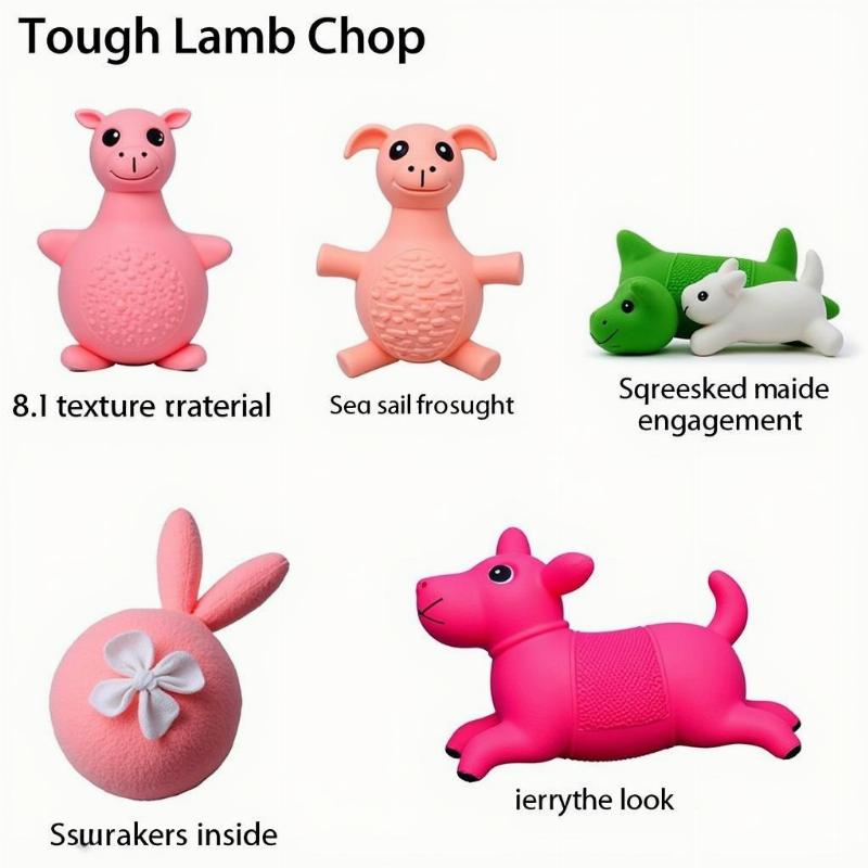 Durable Lamb Chop Dog Toy