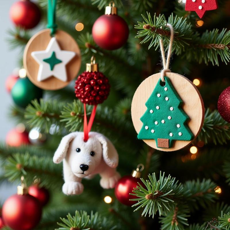 Decorating a Christmas tree safely for dogs and cats