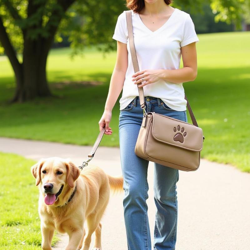 Dog Walking Purse