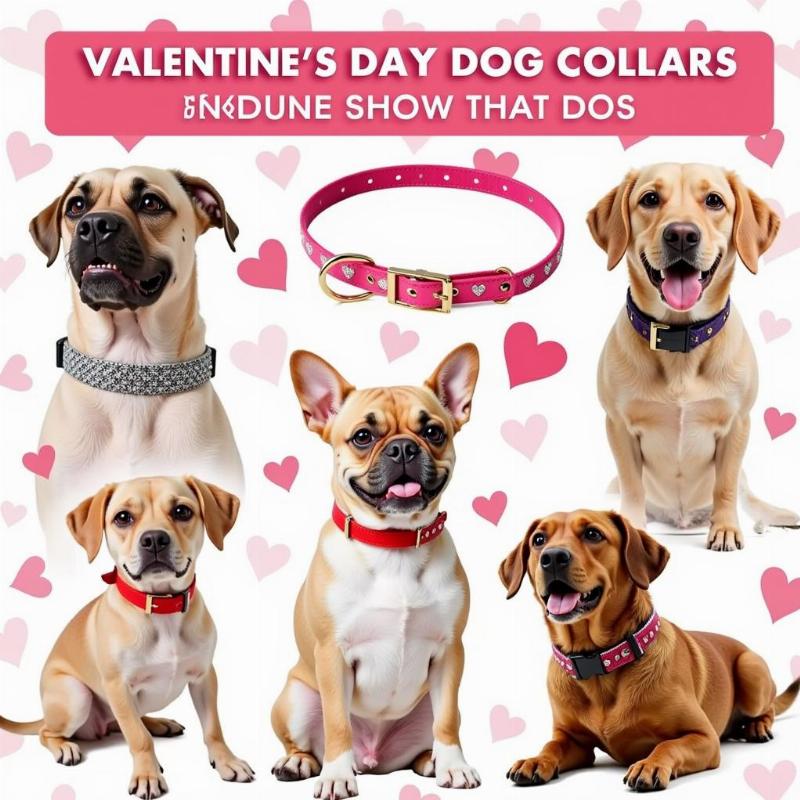 Valentine's Day Dog Collars for Different Breeds