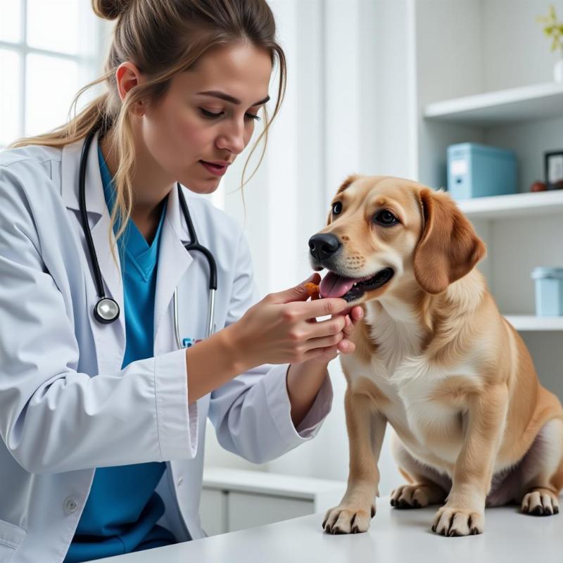 Veterinary Checkup for Anxious Dog