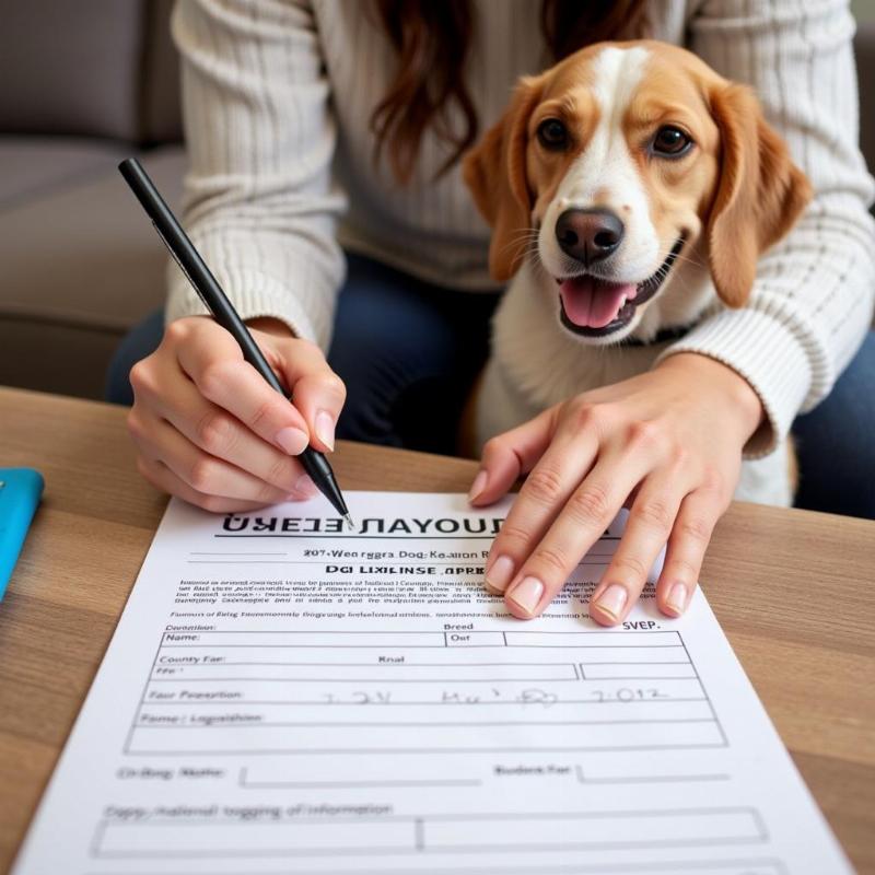 Applying for a Warren County Dog License