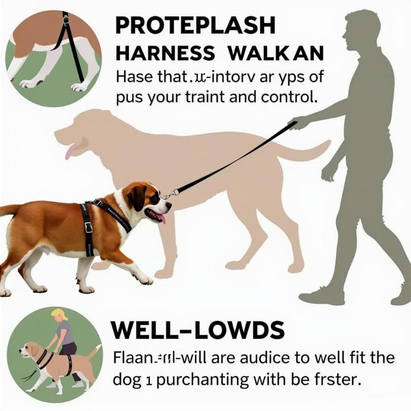 Training a Saint Bernard with an XXL Harness