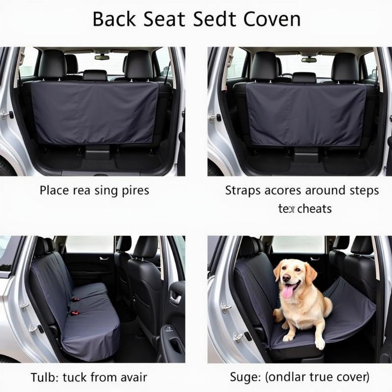 Installing a back seat extender cover for dogs