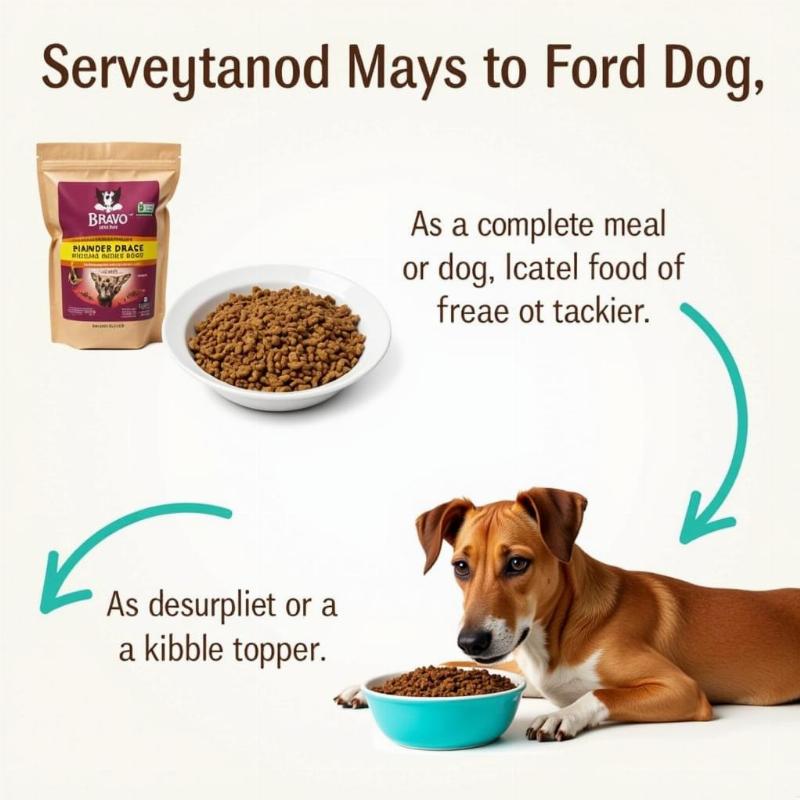 Bravo Freeze Dried Dog Food Feeding Guide