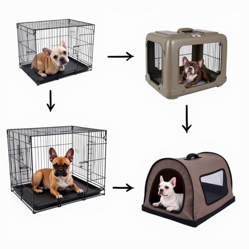 Different Types of Dog Crates for French Bulldogs