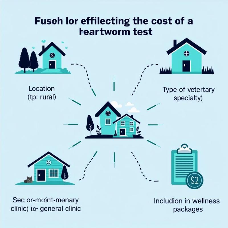 Factors influencing the cost of a heartworm test