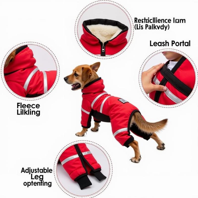 Materials and features of a high-quality dog winter onesie