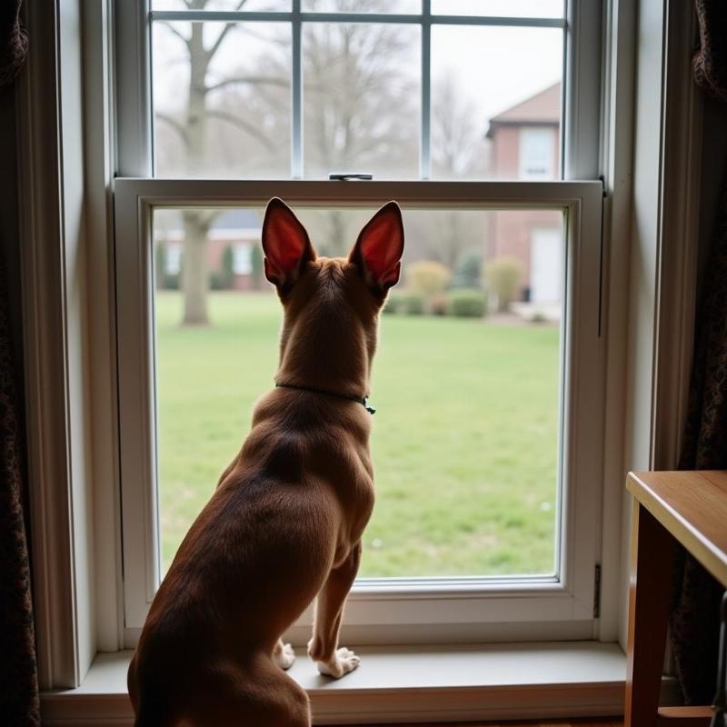 Dog Protecting Home