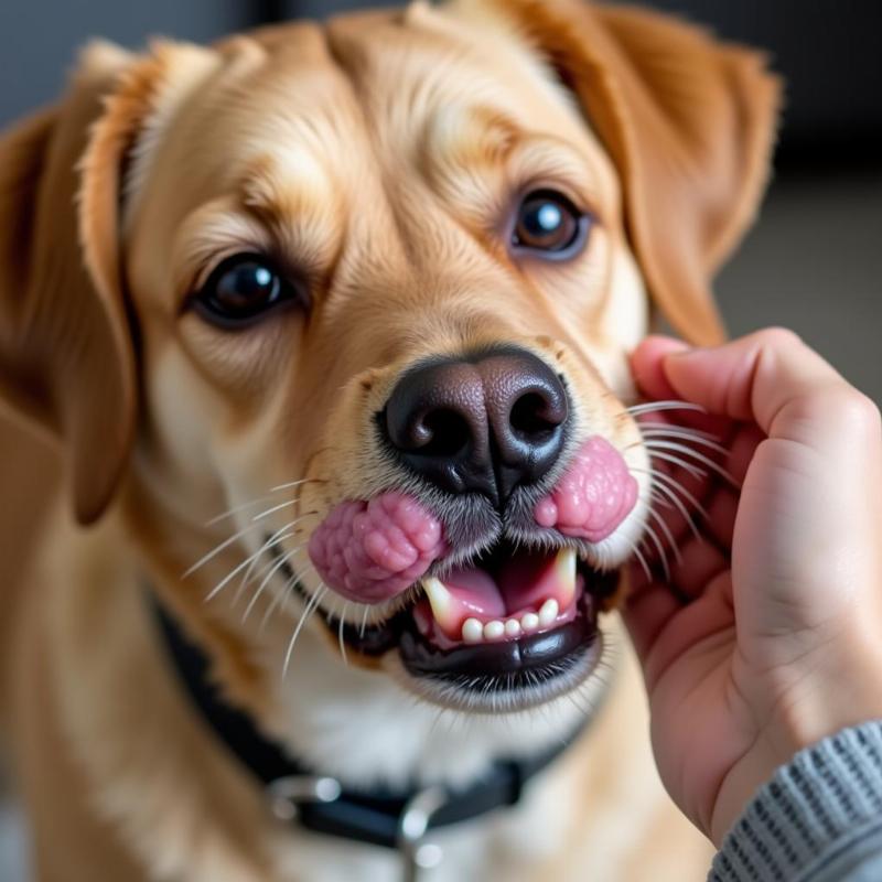 Dog Stung by a Bee