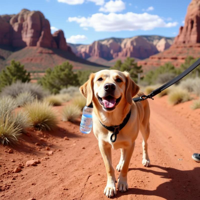 Dog hiking in Capitol Reef National Park