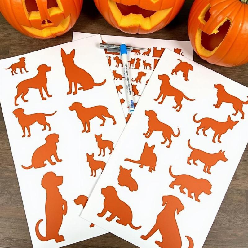 Choosing Halloween dog stencils