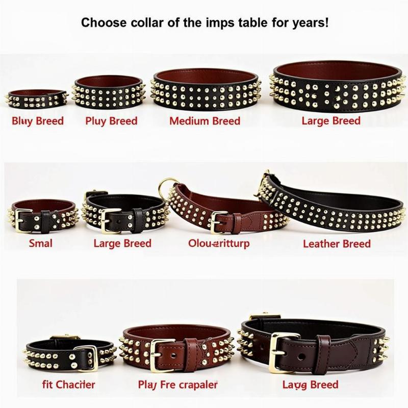 Choosing the right spiked studded leather dog collar for female dogs