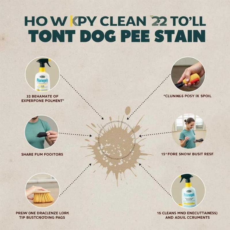 Cleaning dog pee stain on concrete