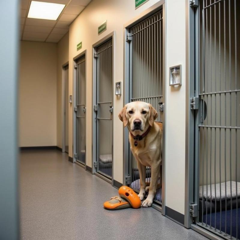 Comfortable Kennel at a Crown Point Boarding Facility